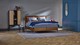 Boxspring Emerald vlak met B Bright 3100/3150 PK, cognac