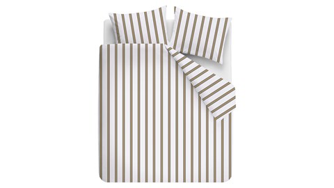 Dekbedovertrek Fun Stripe, zand