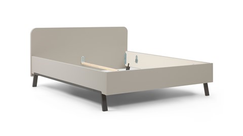 Bed Onyx, kiezelgrijs