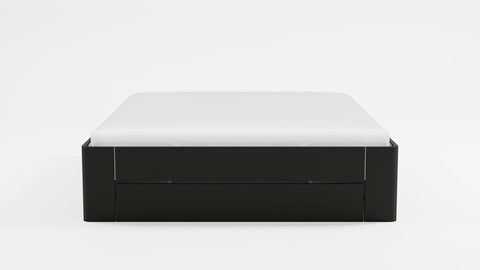 Bed Fresh 500 met 3 opbergladen, zwart