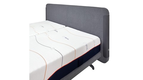 Bed Element Spirit verstelbaar met Cool Motion 6 matrassen, denim