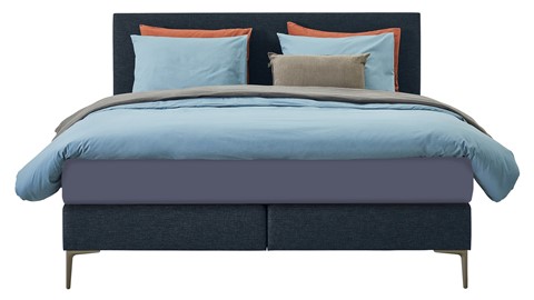 Boxspring Emerald vlak met B Bright 3100/3150 PK, navy