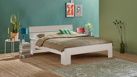 Bed Fresh met hoofdbord, wit