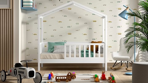 Huisbed Peuter Dallas, wit