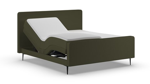 Elektrische boxspring Glade - Soft suede, forest
