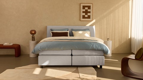 Boxspring Autentik Kurbat, light grey