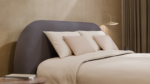 Boxspring Flow - Warm wool, dark grey