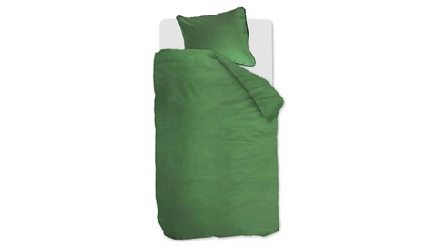 Dekbedovertrek Natural Stone Fraying, groen
