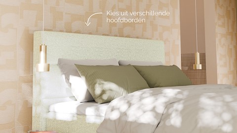 Boxspring Mica - Bold touch, natural