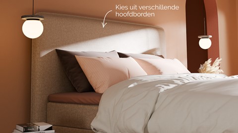 Boxspring Quartz - Linen touch, beige