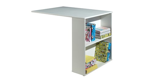 Halfhoogslaper Scott met bureau en commode, wit