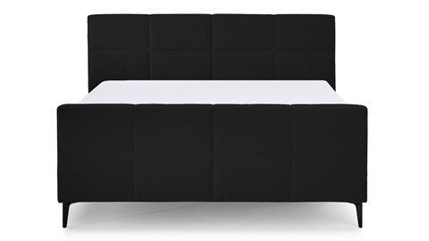 Boxspring Attraktiv Trendik vlak met gestoffeerd matras, black