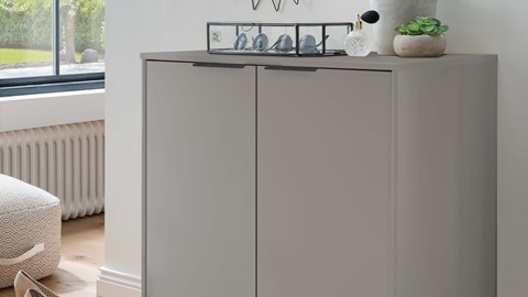 Commode Onyx 2 deuren, kiezelgrijs