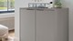 Commode Onyx 2 deuren, kiezelgrijs