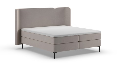 Boxspring Mesa - Warm wool, grey