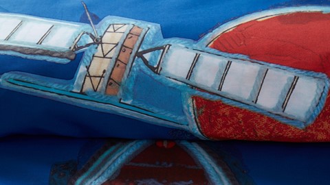 dbo_BeddingHouseKids_Rocket Ship_Blue_1p_detail