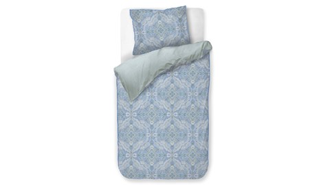 Dekbedovertrek Moon Flower, light blue