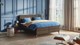 Boxspring Attraktiv Lykka vlak met gestoffeerd matras, cappuccino
