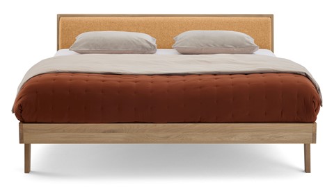 Bed Skogar exclusief bodem en matras, caramel