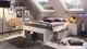 Bed Butiken met manden, alpine wit