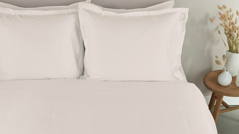 Dekbedovertrek Satin Uni, off-white