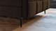 Boxspring Attraktiv Trendik vlak met gestoffeerd matras, cappuccino