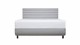 TEMPUR® Bed Arc met hoofdbord Vectra, vlakke schotelbodem en Pro matrassen, Stone