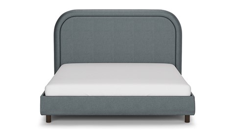 Bed Amber velvet glow, grey blue
