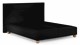 Boxspring Solid Lina vlak zonder matras, black