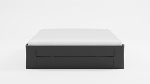 Bed Fresh 500 met 3 opbergladen, antraciet