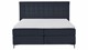 Boxspring Jade vlak met gestoffeerd matras, navy