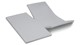 Hoeslaken Jersey splittopper, lichtgrijs
