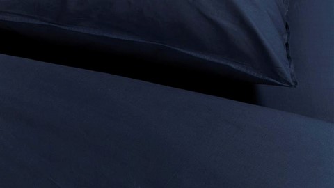 Dekbedovertrek Cotton Uni, dark blue