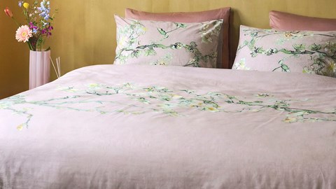 Dekbedovertrek Blossom, roze