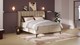 Boxspring Ivory linen touch vlak met gestoffeerd matras, beige