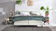 Boxspring Quartz vlak met gestoffeerd matras, rpes 01