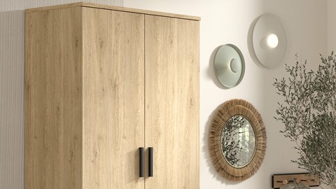 Draaideurkast Sam, eik