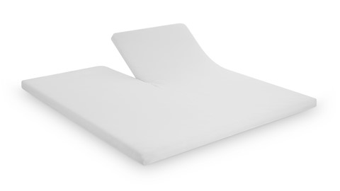 Hoeslaken B Bright Jersey splittopper, off-white
