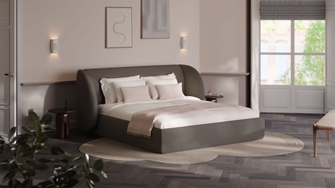 Bed Cove - Wool look, dark grey