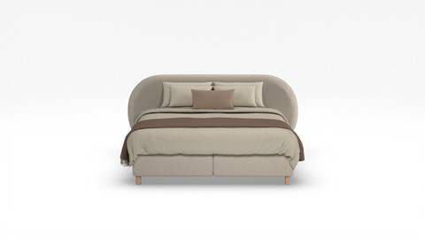 Boxspring Flow met Kårlsson Excellence matras, off white