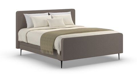 Elektrische boxspring Glade - Soft suede, liver