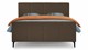 Boxspring Attraktiv Trendik vlak met gestoffeerd matras, cappuccino