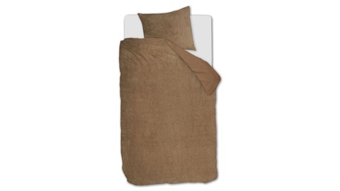 Dekbedovertrek Plush, brown