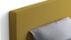 Boxspring Element Kiem vlak met gestoffeerd matras, geel