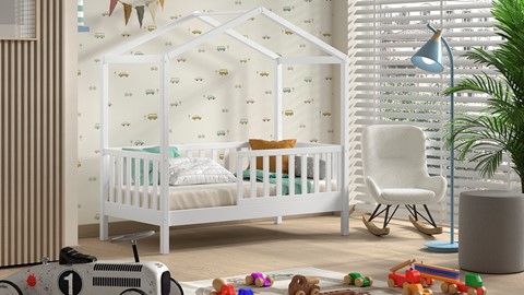 Huisbed Peuter Dallas, wit