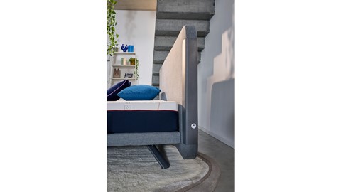 Bed Element Spirit verstelbaar met Cool Motion 6 matrassen, denim