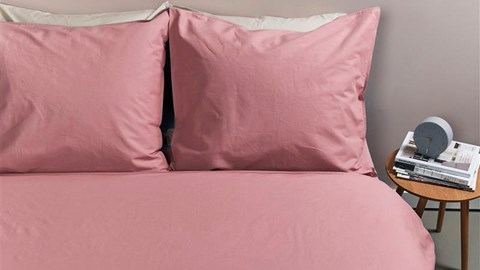 Dekbedovertrek Cotton Uni, pink