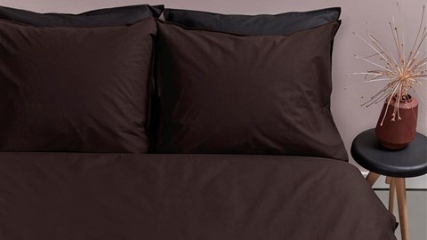 Dekbedovertrek Cotton Uni, brown