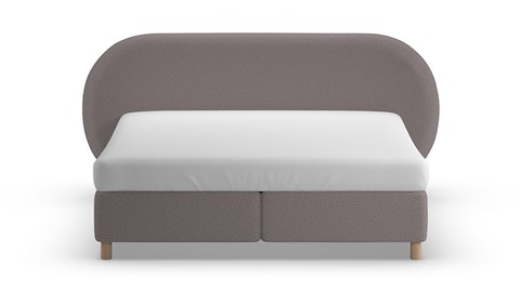 Boxspring Flow - Warm wool, dark grey