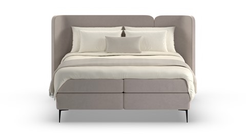 Boxspring Mesa - Warm wool, grey